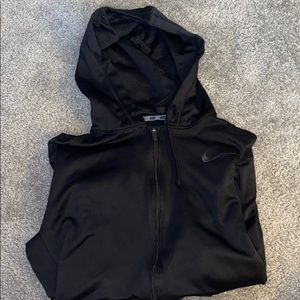 Black Nike zip up hoodie